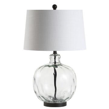 Rae 26.5" Glass/Metal LED Table Lamp - JONATHAN Y